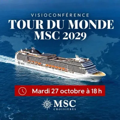 Visioconférence de présentation du Tour du Monde MSC 2029