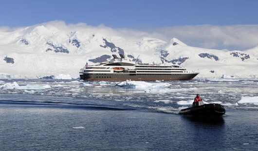 La compagnie de croisières de luxe Ponant réalise des croisières Antarctique