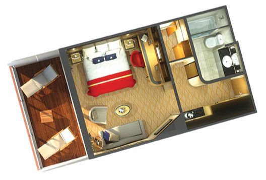 plan cabine queen mary 2