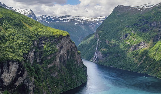 paysage croisiere norvege