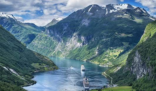Navigation dans le Geirangerfjord en Norvège